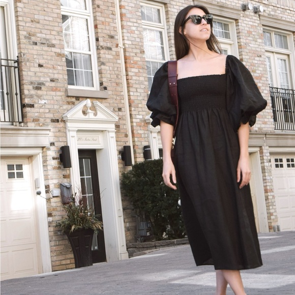 SLEEPER Atlanta Linen midi dress - brand new with tag - Picture 1 of 11